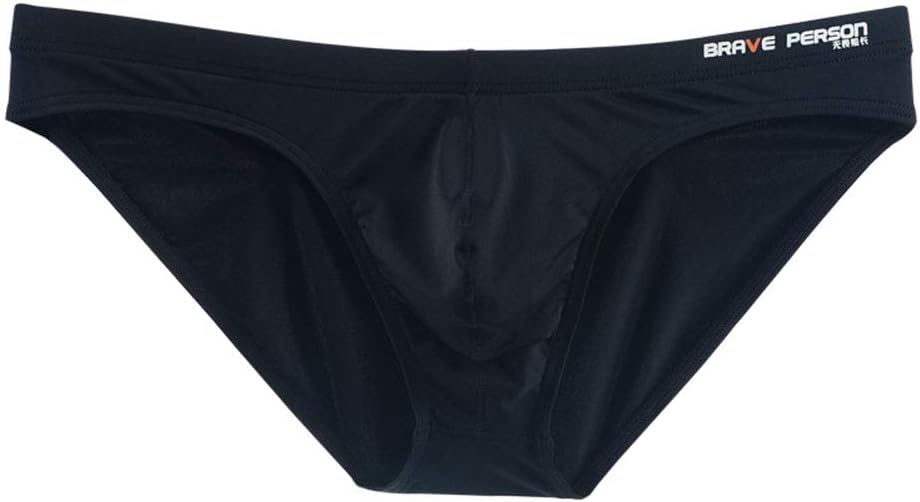 Mendove Men's Nylon Solid Contour Pouch Bikini Swimsuit