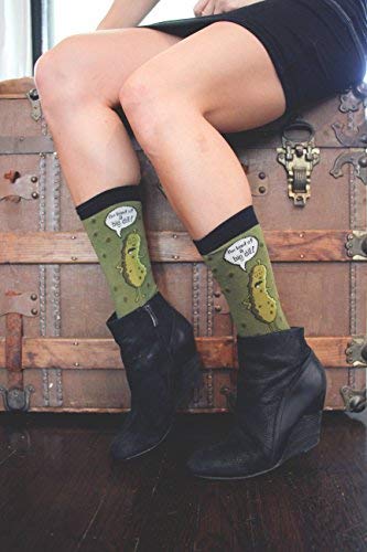 Foot Traffic, Fruit and Veggies Women's Socks, Big Dill