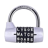 Gym Locker Lock,5 Letter Word Lock,5 Digit