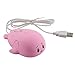 Cute Animal Baby Dolphin Shape USB Wired Mouse 1600 DPI Optical Mice Mini Small Kids Children Mice Gift for Boy Girl Men Women Kids Mom Dad Boyfriend Daughter for PC Laptop Computer (Pink)