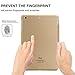 BESDATA Ultra Thin Magnetic Smart Cover [Wake/Sleep Function] & Translucent Back Case for Apple 1st Gen Generation iPad Mini + Screen Protector + Cleaning Cloth + Stylus (Gold)