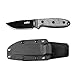 CIMA -1 Upgraded Version Black Knife Full-Tang Outdoor Survival Fixed Blade Hunting Knife (Regular Version/K Sheath)