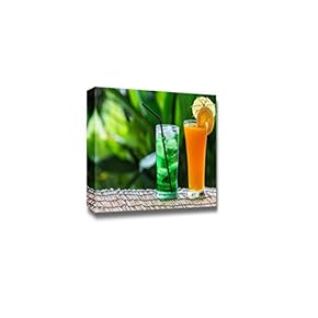 Tropical Cocktail Drinks on a Summer Day Wall Decor
