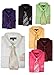 George's Geometric Pattern Fashion Dress Shirt With Woven Tie Set AH623 Fuschia-18-18 1/2-34-35