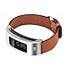 C2D JOY Leather Strap Compatible with vivofit&vivofit 2 Activity Tracker Bands Replacement Watchband with Metal Case-Brown(M&L)
