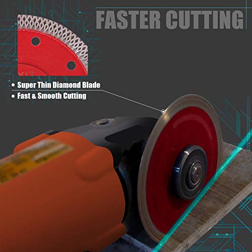 Peakit Fast Tile Blade 4 inch Porcelain Tile Cutter Ceramic Cutting Disc Diamond Wheel for Grinder or Dry Wet Tile Saw