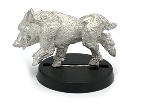 Stonehaven Halfling Boar Mount Miniature Figure (for 28mm Scale Table Top War Games) - Made in USA