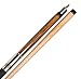 Iszy Billiards 58-Inch Hardwood Canadian Maple Pool Cue Billiard Stick with Irish Wrap (2-Piece), Brown/Black, 20-Ounce