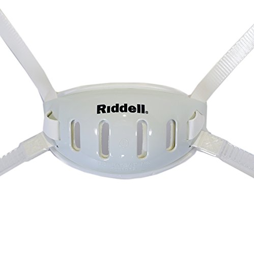 Riddell SpeedFlex White Ratchet Strap Medium Hard Cup Chinstrap