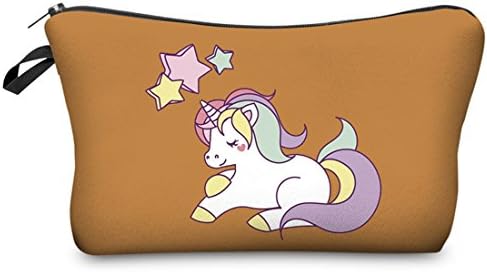 Dunland Women Top Handle Satchel Handbags 3D Unicorn Waterproof Make-up Bag Shoulder Bag Tote Purse Multicolor4