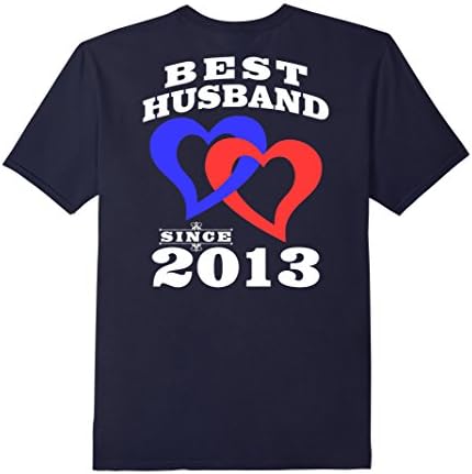 Mens Best Husband Since 4 Years Anniversary Gift For Him Shirt 3XL Navy