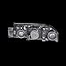 SPPC Projector Headlights Black Assembly (CCFL Halo Rings) For Chevrolet Impala - (Pair) Includes Driver Left and Passenger Right Side Replacement Headlamp