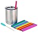 Housavvy Kids Straws , Pack of 12, Toddler Silicone Wide Straws Colorful with Cleaning Brush For Smoothie, Milkshake, Juice, Ice Shake, Bubble Tea, Ice Tea, Thick Shake, Boba Tea, Cold Brew