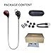 Bluetooth Headphones, BTEETH Sports Earbuds Sweatproof Wireless Headsets with Mic for Gym Workout and iPhone 7 Bluetooth-enabled Smart Devices (Blackred)