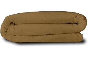 ARlinen Cotton Duvet Cover Twin 68X88 Size, Taupe Solid Comforter Cover Bedding 1 Pieces Duvet Cover Solid Color and Ultra Soft with Zipper Closure, 4 Corner Ties, Simple Bedding Style,