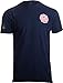 Firefighter Maltese Cross - Fire Fighter Rescue Courage Honor Red Line T-Shirt-(Navy,3XL)