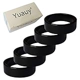 Yuauy 5 x Bicycle Headset Fork Stem Washer Spacer 10mm Fits 1-1/8″ (28.8mm) Heads Steerer Tubes for MTB Road Bike Aluminium Alloy