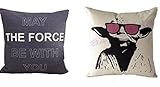 (Set of 2) Star Wars Pillowcases Pillow Covers Decorative 100% Cotton Line (Variety A)
