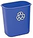 Highmark Recycling Bin, 3.25 Gallons, Blue, WB0197