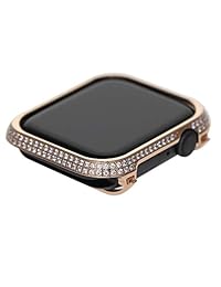 Apple Watch correa, Hecho a mano joyería elástico pulsera de de abalorio de vidrio de lujo correa de la muñeca de reemplazo con Bling Regalo para hembra niña serie 1 2 3 (reloj no incluido)