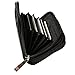 Alpine Swiss Womens Accordion Organizer Wallet Leather Credit Card Case ID,Black,One Size