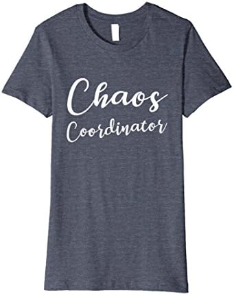 Womens Chaos Coordinator T Shirt XL Heather Blue