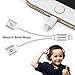 TOPGO iPhone 7 Adapter & Splitter for iPhone 7/7 Plus, Lightning Adapter Splitter Cable, Lightning Headphone Audio & Charge Adapter for iPhone 7/7 Plus-Silver