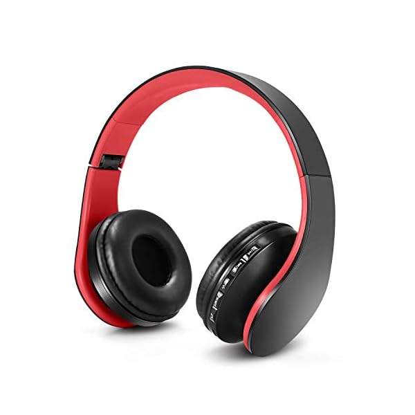 Zapig Cuffie per bambini senza fili con microfono, Cuffie senza fili  Bluetooth per bambini, Cuffie per bambini over-ear stereo bluetooth  pieghevoli-Rosso - Cuffie Hi-Fi