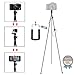 Phone Camera Stand Tripod, ZIPPOD 45 Inch Flexible And Compact Camera Tripod 10 Oz Lightweight Travel Tripod With Phone Tripod Mount Adapter For Iphone 6, Smartphone And DSLR Camera With Carry Bag