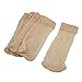 Allegra K 5 Pairs Beige Fitting Stretchy Sheer Socks for Laides