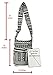 Tribe Azure Aztec Black White Woven Handmade Crossbody Hobo Women Shoulder Bag Sling Casual Large