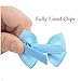 Baby Hair Clips and Bows 2 Inch Fully Lined Tiny Barrettes for Baby Girls Toddler Infants and Kids (Set 5)