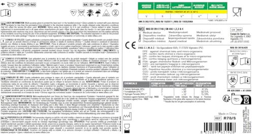 Reflexx R78 Nitrilhandschuhe, Puderfrei, Größe S, Schwarz (Packung mit 100 Stück) 3