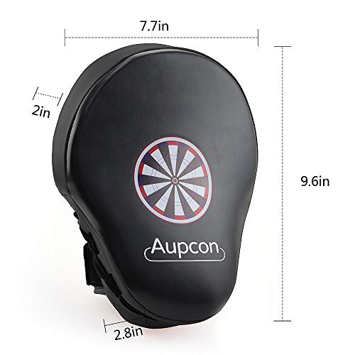 AUPCON Curved Punching Mitts Boxing Pads - MMA Punch Mitts Training Boxing Punch Focus Mitts Target Focus Punch Pad Gloves Karate Muay Thai Kickboxing