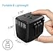 International Universal Travel Plug Adapter: 2400W Worldwide Adaptor with 3 USB-A and 1 USB-C Ports, UK/EU/AU/US (200+ Countries) All-in-One Power Electrical Outlet for America European Asia