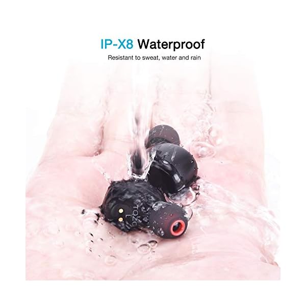 TOZO T6 Auricolari Bluetooth Senza Fili TWS Cuffie 5.0 Touch Control con  custodia di ricarica suono di alta qualità, con bassi profondi per corsa e  sport Nero - Cuffie Hi-Fi