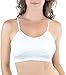 ToBeInStyle Women's Pack of 6 Solid Color Wire-Free Padded Sports Bralette - Assorted - One Size