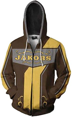 HUHU Borderlands Unisex 3D Printed Hoodie Sweatshirt Zipper Cosplay Costume