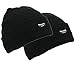 Mens Adult Winter Thermal Thinsulate Knitted Black Beanie Hat One Size (Black/Black)