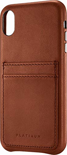 Platinum Leather Wallet Case for Apple iPhone Xs Max - Papaya - Model: PT-MAXLSBLCP