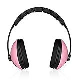 HearTek Small Baby/Kids Earmuffs Hearing Protection Travel Bag - Adjustable Padded Defender Noise Protector/Reduction - Soundproof Ear Muffs Babies Infants Toddlers