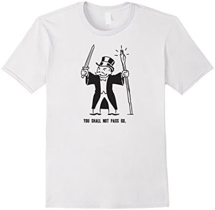 Men's You Shall Not Pass Go 2XL White