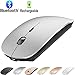 Rechargeable Bluetooth Mouse for Laptop Mac Pro Air Bluetooth Wireless Mouse for MacBook pro MacBook Air MacBook Mac Windows Laptop/Note Book/pc (Bluetooth Mouse/Silver Black) primary