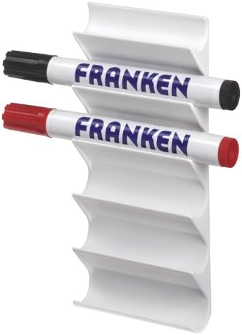 Franken Z1986 Holder for 6 Whiteboard Pens Empty White, 6er Markerhalter