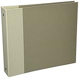 Bo Bunny 3-Ring Bare Naked Binder 9-Inch by 9-Inch with 6 Chipboard Pages