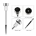 BASEIN Solar Powered Lights Outdoor, Landscape/Pathway Lights Stainless Steel Waterproof Solar Lights for Patio, Lawn, Yard, Walkway - 10 Pack