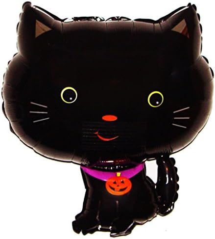 18" CUTE HALLOWEEN KITTY BALLOON - Amazing New HOVERING ANTI-GRAVITY TOY - Free Floating, Flying Black Cat Animal Kingdom Halloween Party Favor