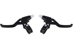 1Pair ycle Brake Levers Hand Brakes for ycles Bike, Aluminium Alloy Bike ycle Cycling Brake Level Handles(Black)