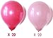 Birthday Party Balloons Decoration Set | Happy Birthday Balloon Aluminum Foil Banner Pump Star Stripe Glue Sticker and Supplies | Pink Set Monkey Cloud Children Birthday Cake Kid Decor