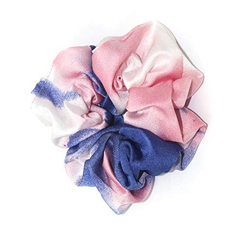 6 Pcs Hair Scrunchies Dye Elastic Hair Ties Hair Bands Scrunchy Ponytail Holder Women and Girls for Show Sleepover Party